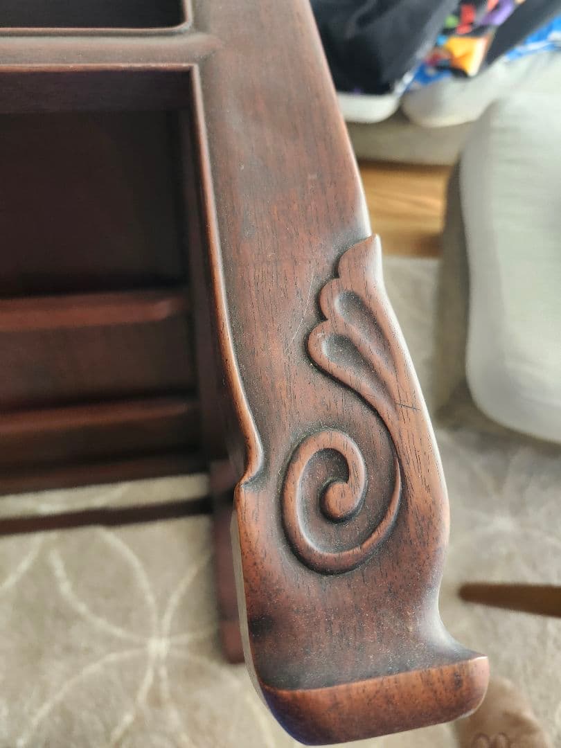 無垢材 和モダン 座卓 78cm角｜重厚 木製 ローテーブル 古民家風