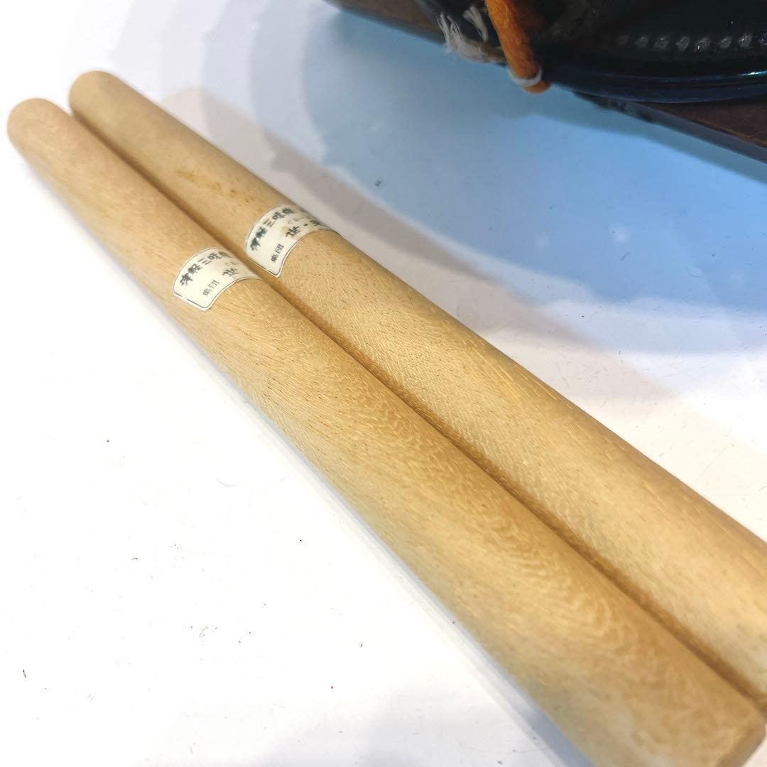 【希少】締め太鼓　蒔絵　和太鼓 35.5cm バチ付き　台座　和楽器　松　扇子