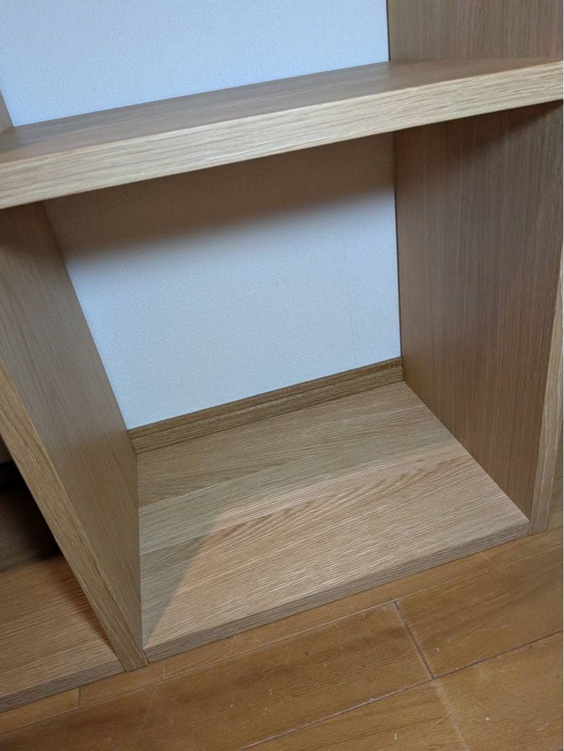 ■送料込■無印スタッキングシェルフ 3×2 木製家具棚 MUJI 収納オーク材