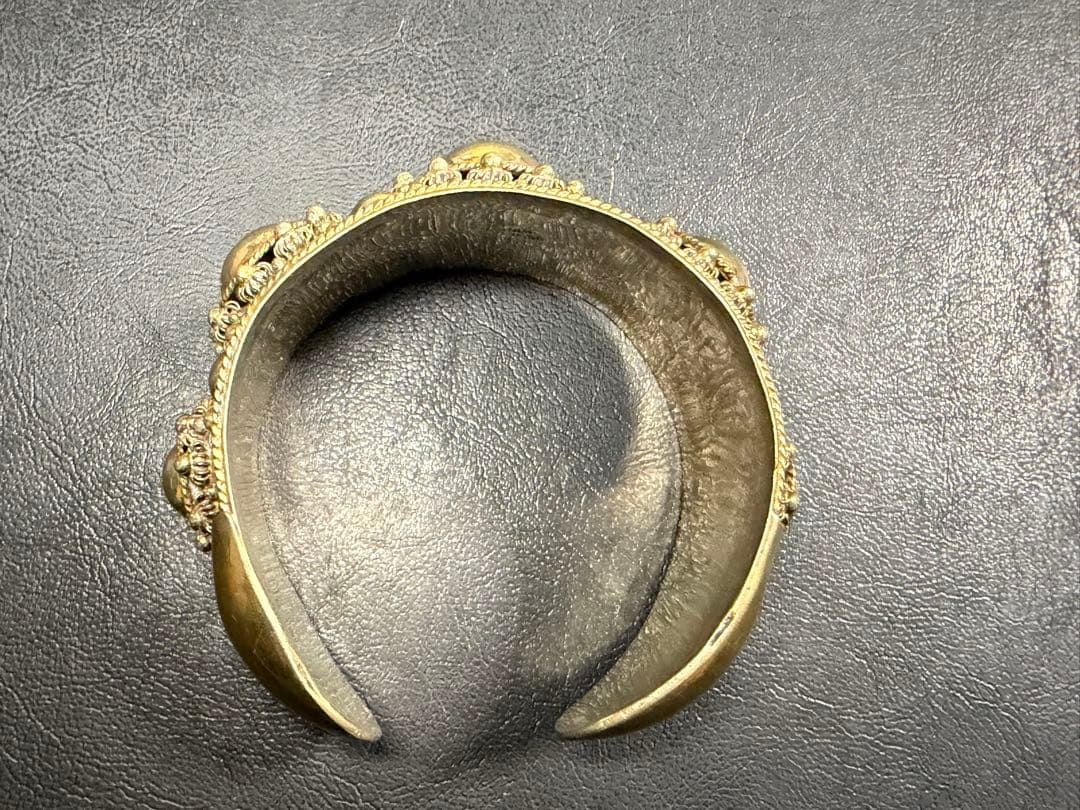 ヴィンテージ装飾スターリングシルバーバングル 66.95g