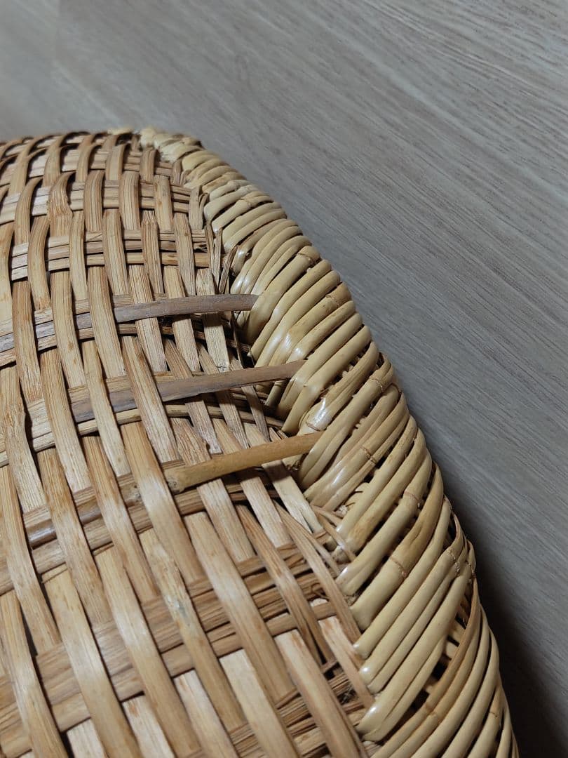 岩手県　竹細工　超特大　大型ざる 　天然素材　直径　62cm　丸ざる