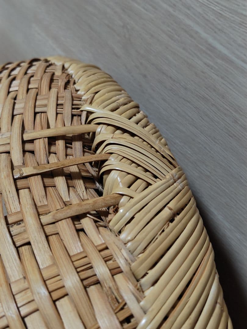 岩手県　竹細工　超特大　大型ざる 　天然素材　直径　62cm　丸ざる