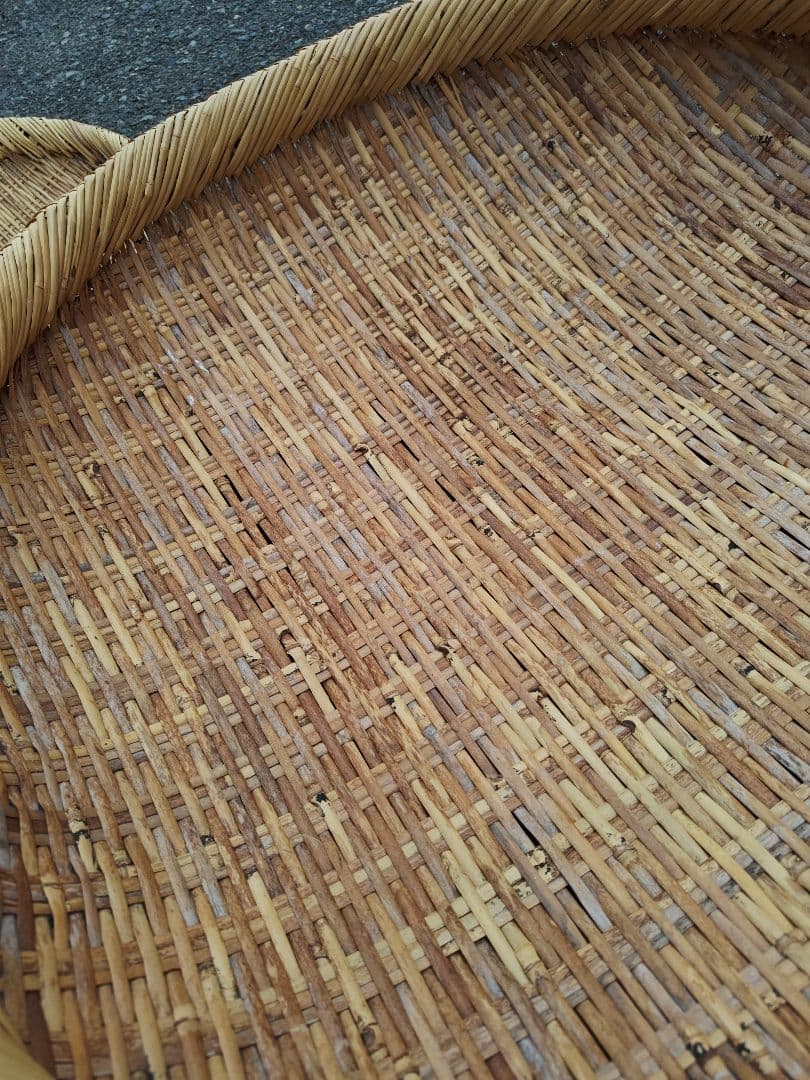 岩手県　竹細工　超特大　大型ざる 　天然素材　直径　62cm　丸ざる