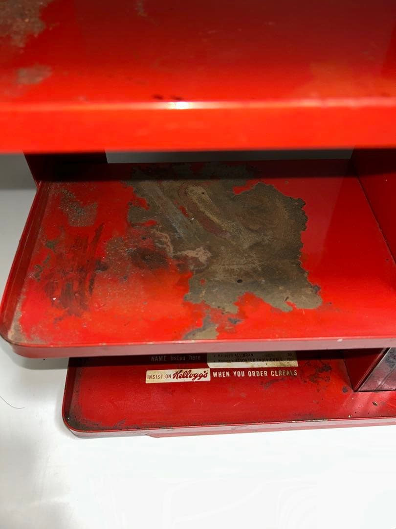 #142 60年代　ケロッグ　ストアディスプレイ　シェルフ メタルラック