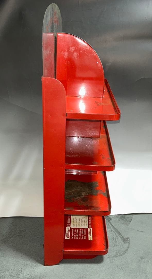 #142 60年代　ケロッグ　ストアディスプレイ　シェルフ メタルラック