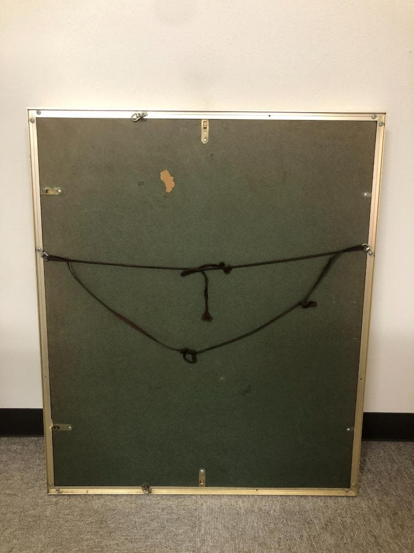 ★再度、値下げしました！★   黒田哲二　白い菊の絵　額装　送料無料！