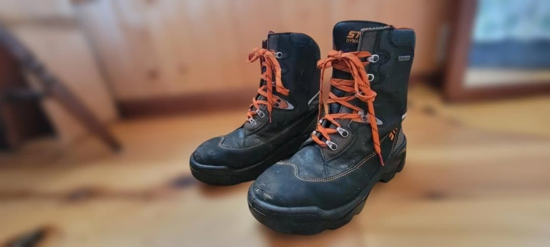 最高峰林業ブーツ　STIHLダイナミック GTX 革製チェンソーブーツ