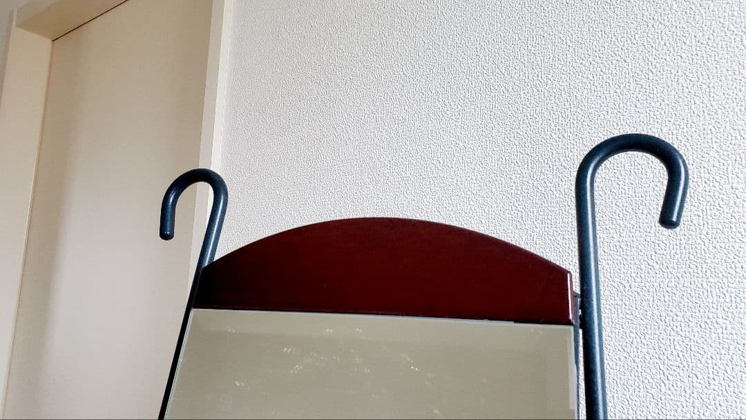 アンティーク　アイアン　スタンドミラー