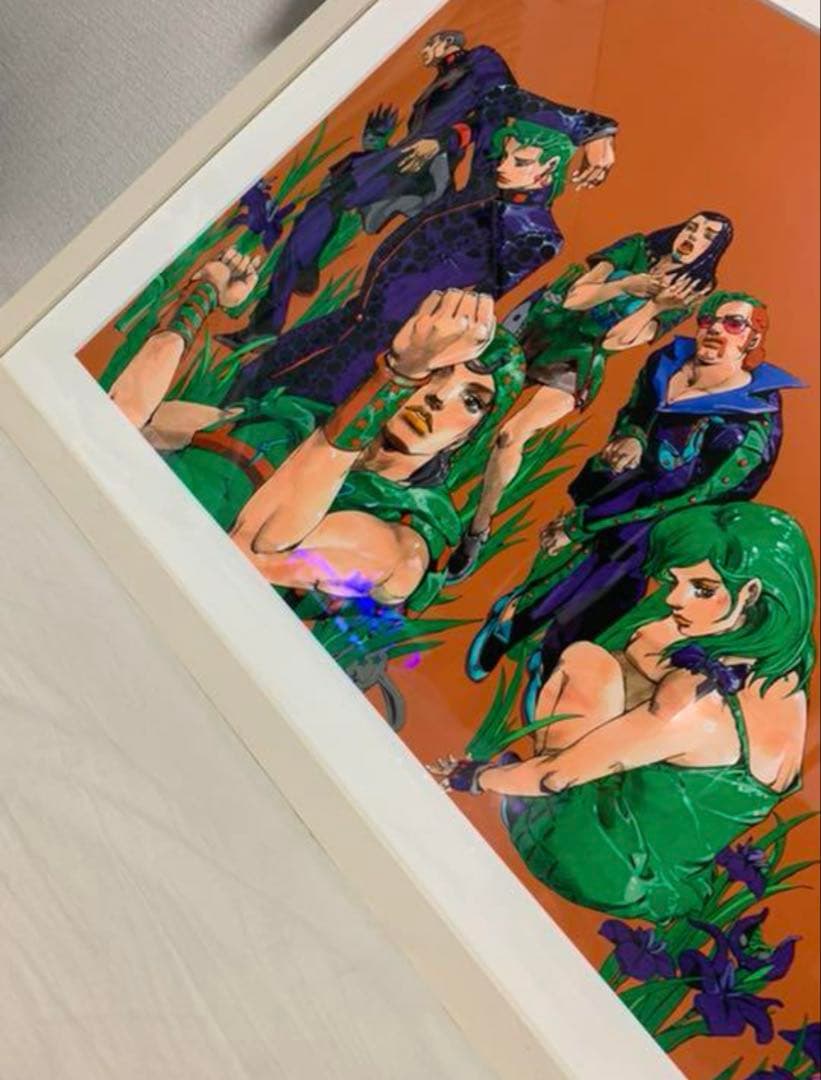 【美品】複製原画B2 荒木飛呂彦展 ジョジョの奇妙な冒険