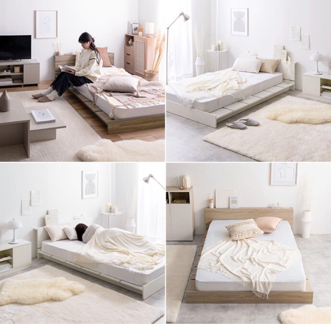 シングルベッド　シングル  ベッド ベッドフレーム マットレス付 ボンネルコイル