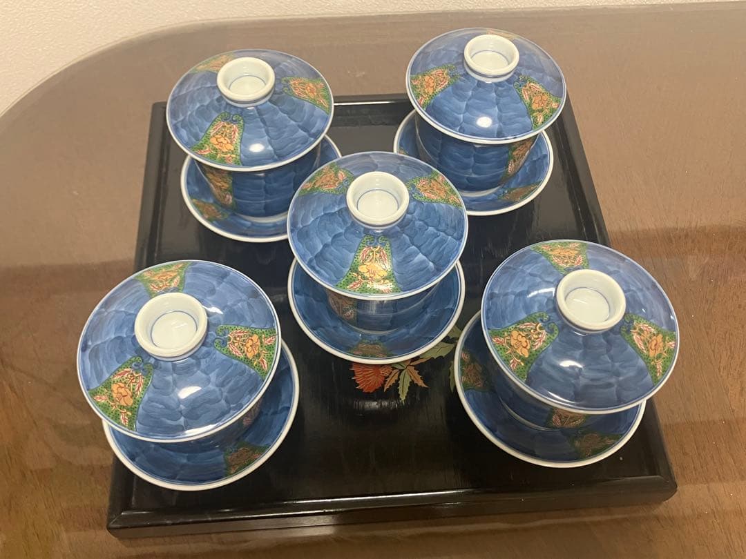 【新品未使用】源右衛門釜　茶碗蒸し5客