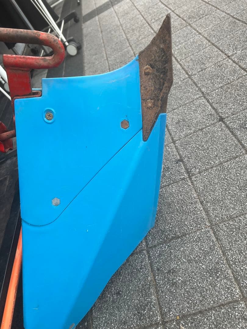 ワンオーナー　ホンダ　耕うん機F220こまめ&取説 培土器 管理機 ブルー溝浚器