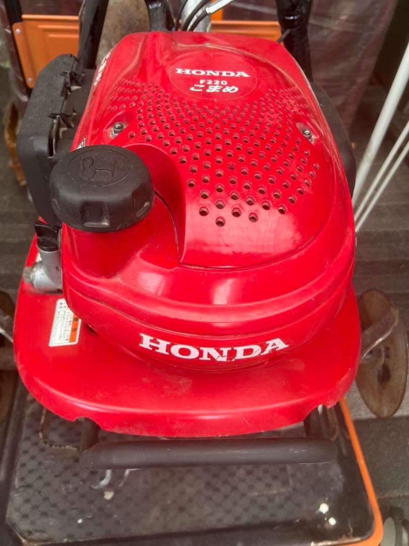 ワンオーナー　ホンダ　耕うん機F220こまめ&取説 培土器 管理機 ブルー溝浚器