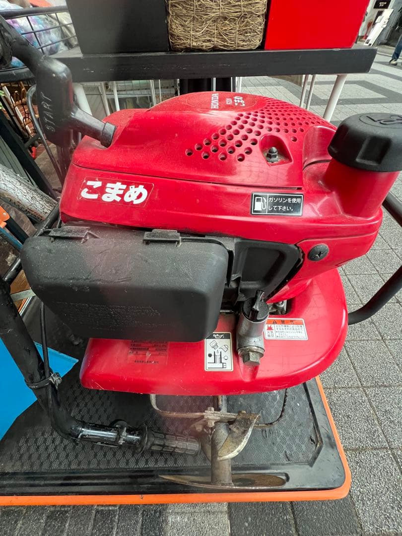 ワンオーナー　ホンダ　耕うん機F220こまめ&取説 培土器 管理機 ブルー溝浚器