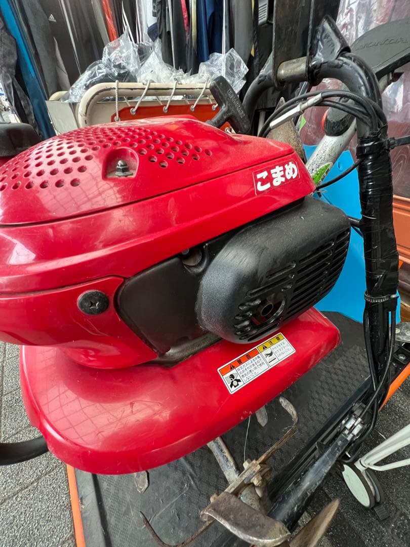 ワンオーナー　ホンダ　耕うん機F220こまめ&取説 培土器 管理機 ブルー溝浚器