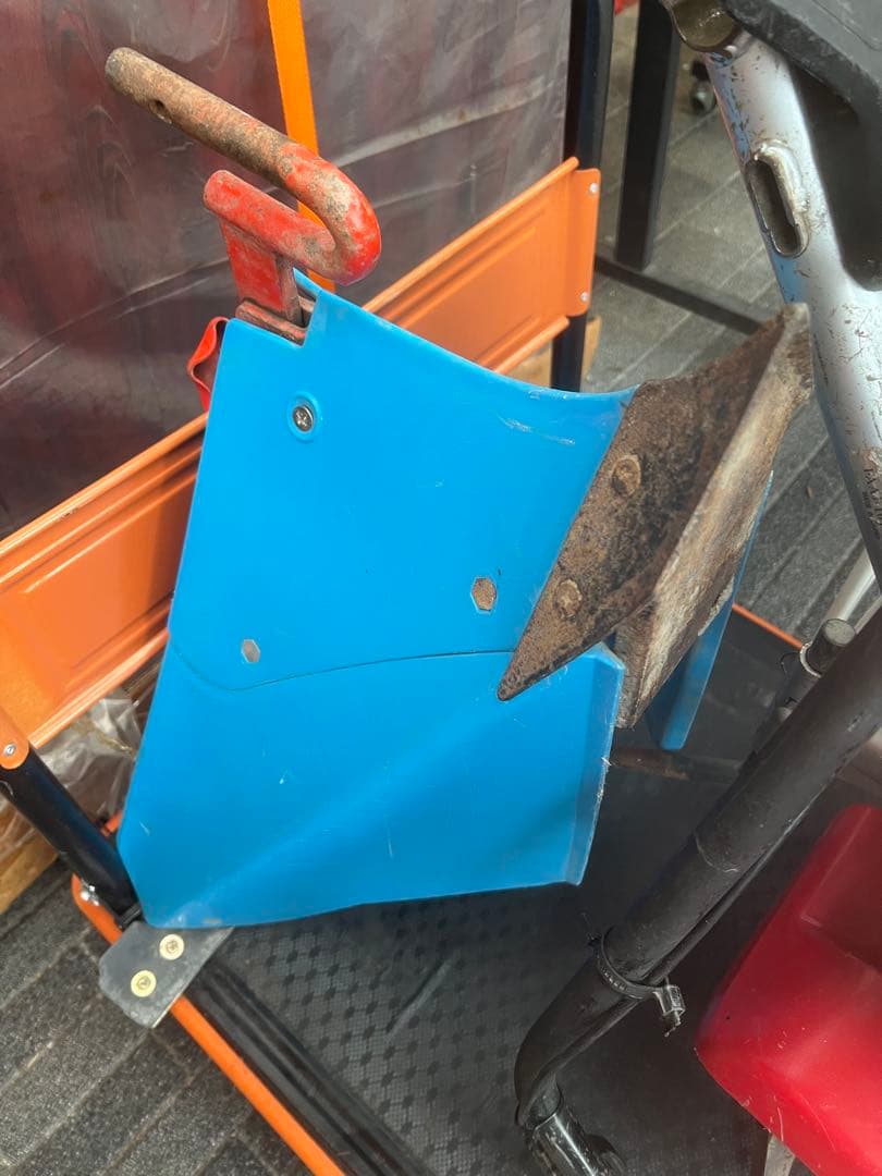 ワンオーナー　ホンダ　耕うん機F220こまめ&取説 培土器 管理機 ブルー溝浚器