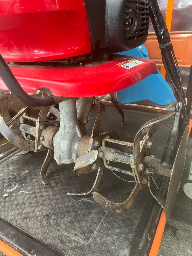 ワンオーナー　ホンダ　耕うん機F220こまめ&取説 培土器 管理機 ブルー溝浚器