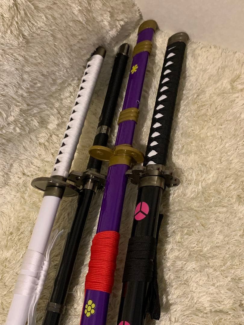 ワンピース ゾロ 黒刀 4本セット 和道一文字 秋水 三代鬼徹 閻魔