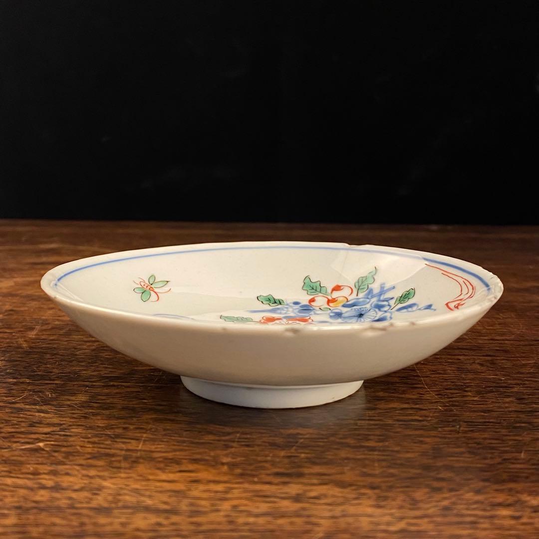 大明嘉靖年製銘 赤絵染付花文皿 中国古美術 - メルカリ