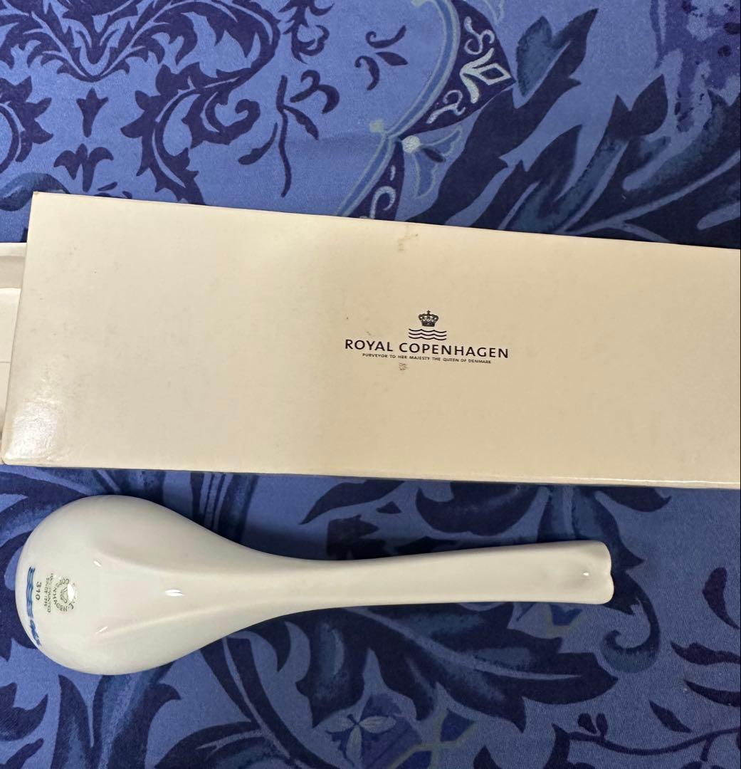 ロイヤルコペンハーゲン　ブルーパルメッテ　スプーン（レンゲ）3本