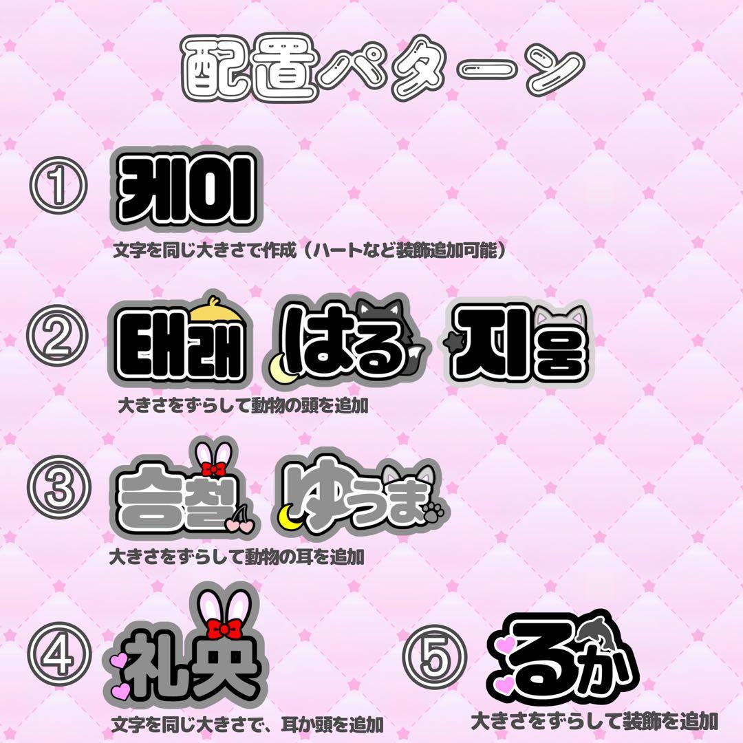 連結文字パネル ネームボードオーダー うちわ文字 連結文字 ホログラム