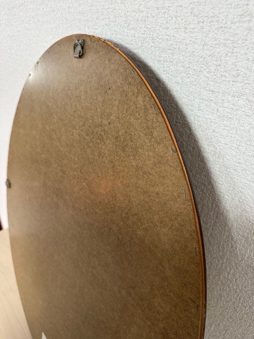 オーバルミラー アイルランド製 オーダーメイド 西洋彫刻 木製 ※i4※