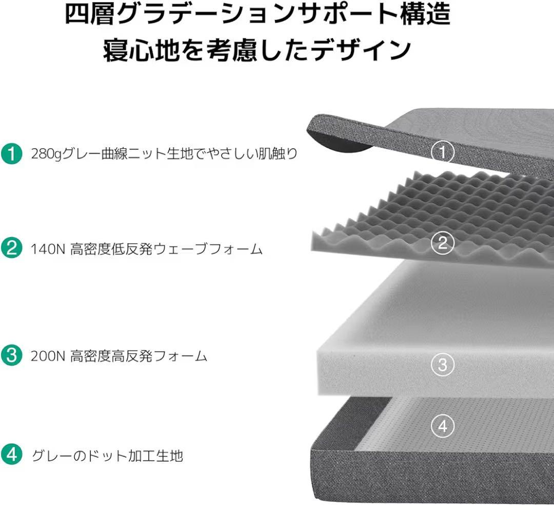 Novilla マットレス シングル 折りたたみマットレス 厚さ10cm