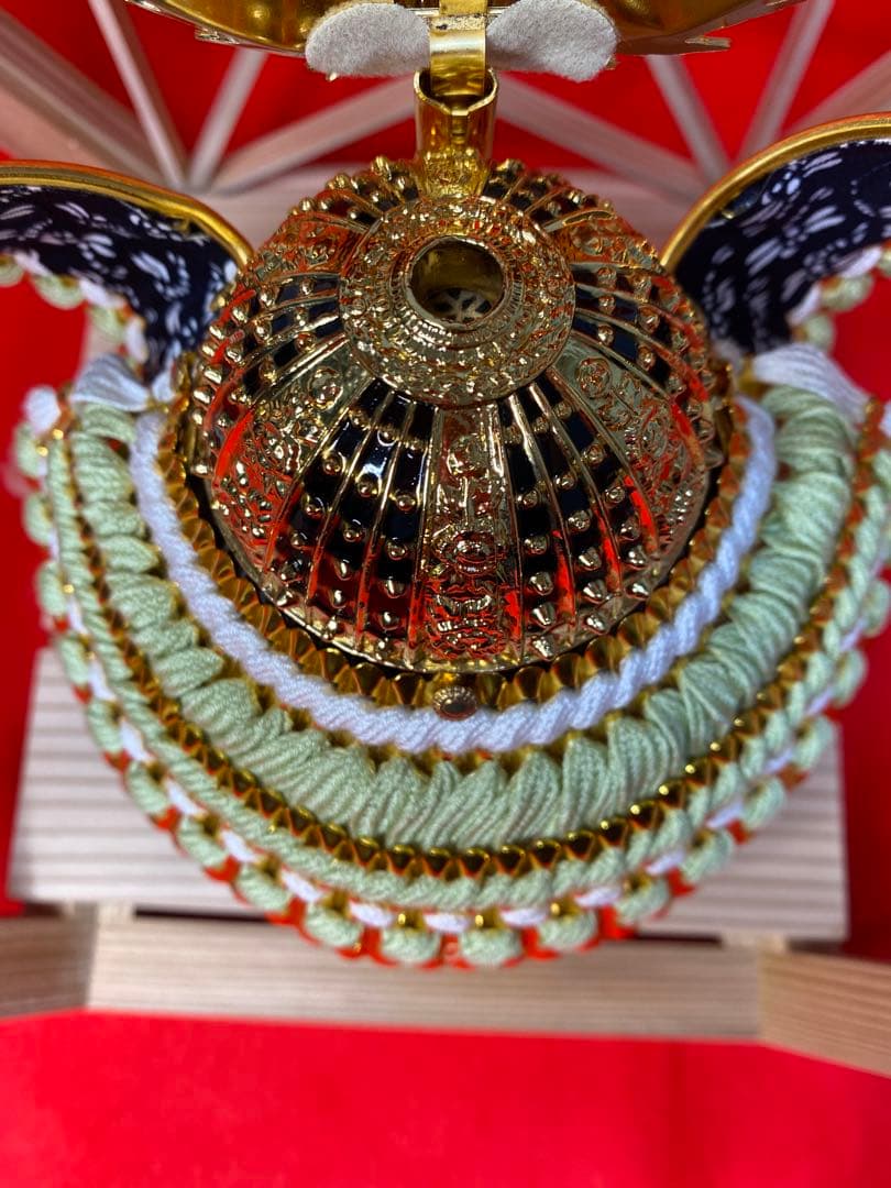 徳川家康公之兜　東京久月　五月人形　兜飾り　秋田杉　加茂　組子細工