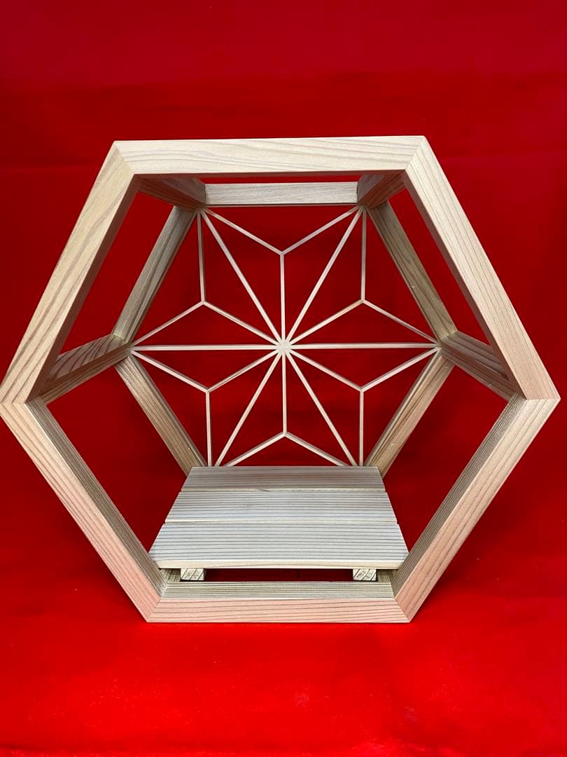 徳川家康公之兜　東京久月　五月人形　兜飾り　秋田杉　加茂　組子細工