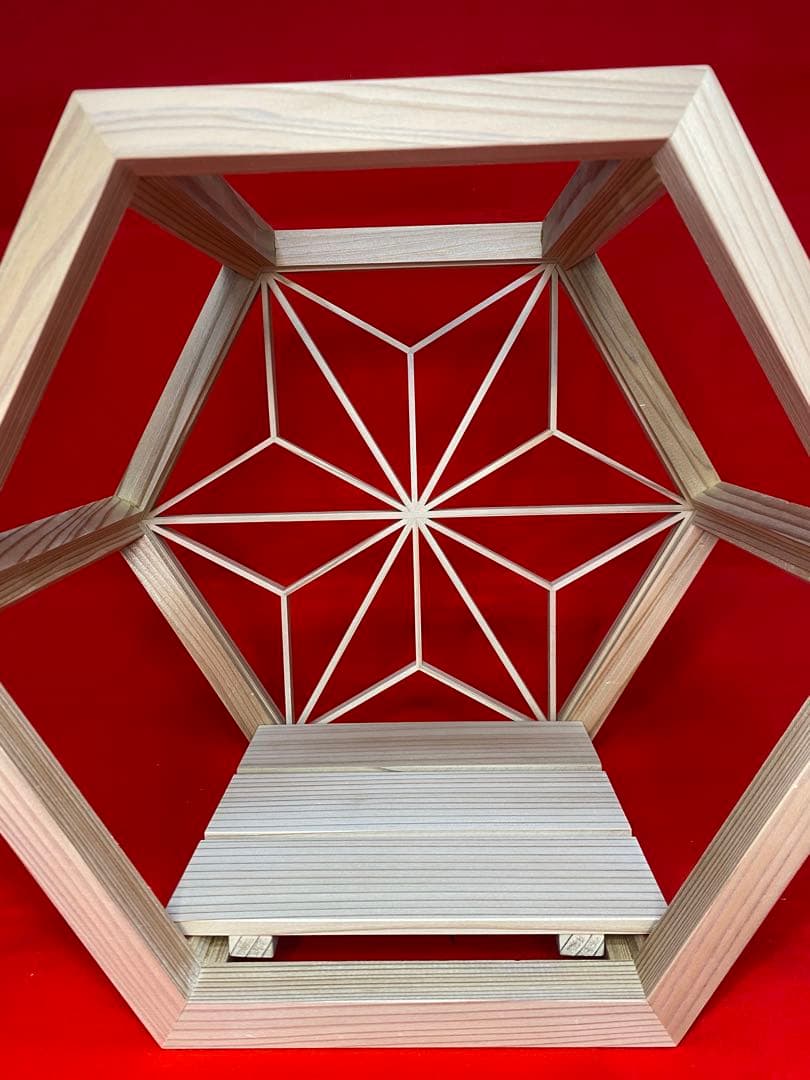 徳川家康公之兜　東京久月　五月人形　兜飾り　秋田杉　加茂　組子細工