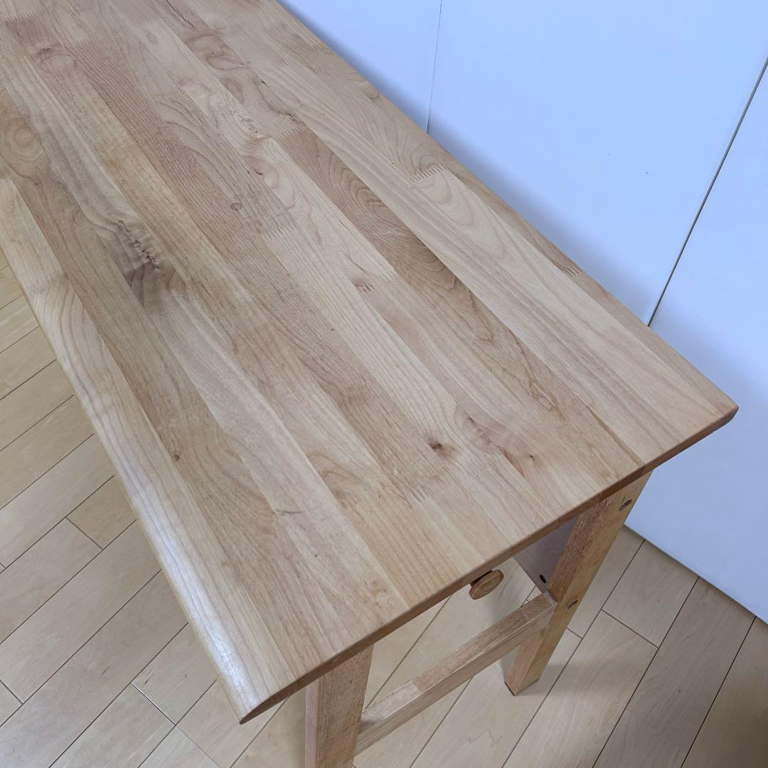 ニトリ　フリーデスク　天然木　アルダー材　アルナス　幅1000 PCデスク