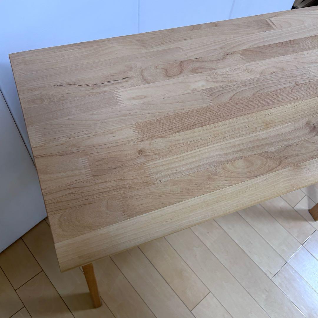 ニトリ　フリーデスク　天然木　アルダー材　アルナス　幅1000 PCデスク