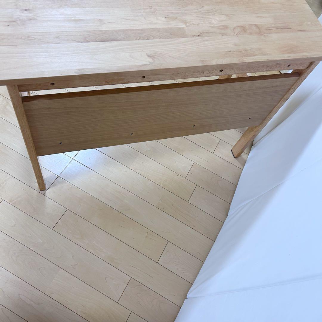 ニトリ　フリーデスク　天然木　アルダー材　アルナス　幅1000 PCデスク