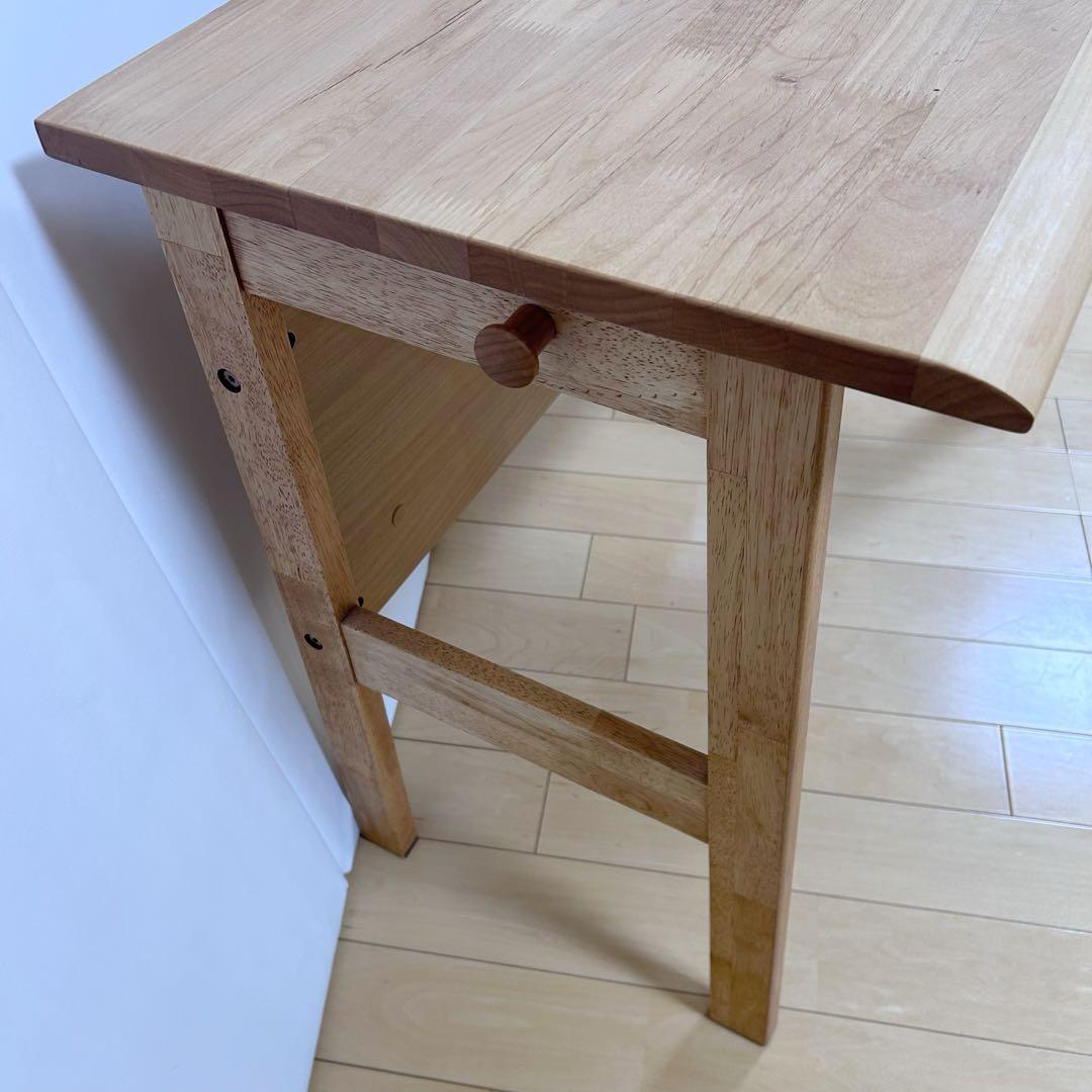 ニトリ　フリーデスク　天然木　アルダー材　アルナス　幅1000 PCデスク