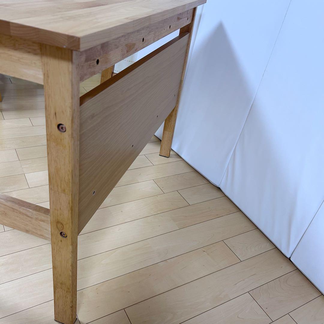 ニトリ　フリーデスク　天然木　アルダー材　アルナス　幅1000 PCデスク