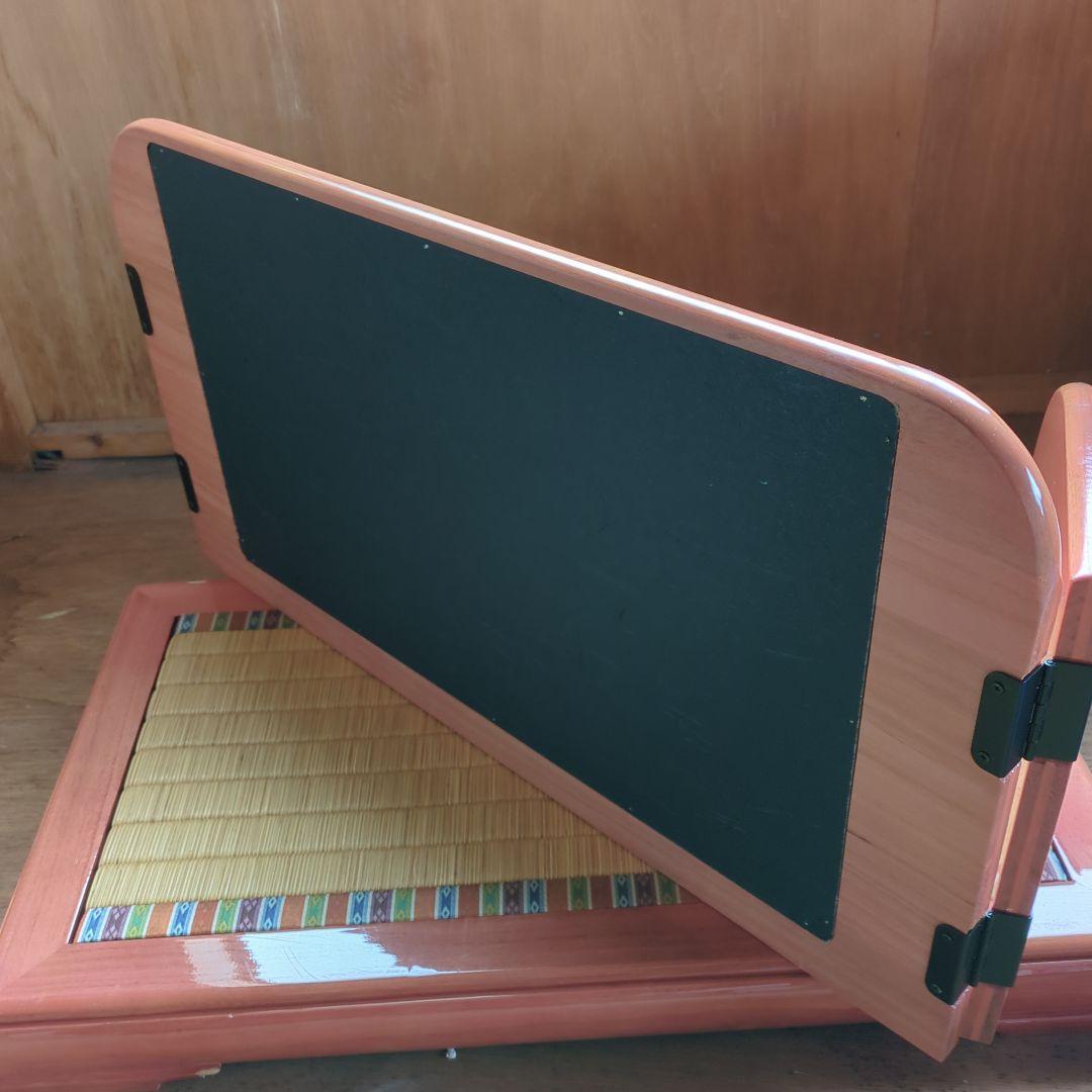 桜の花の木製ひな壇 折りたたみ式