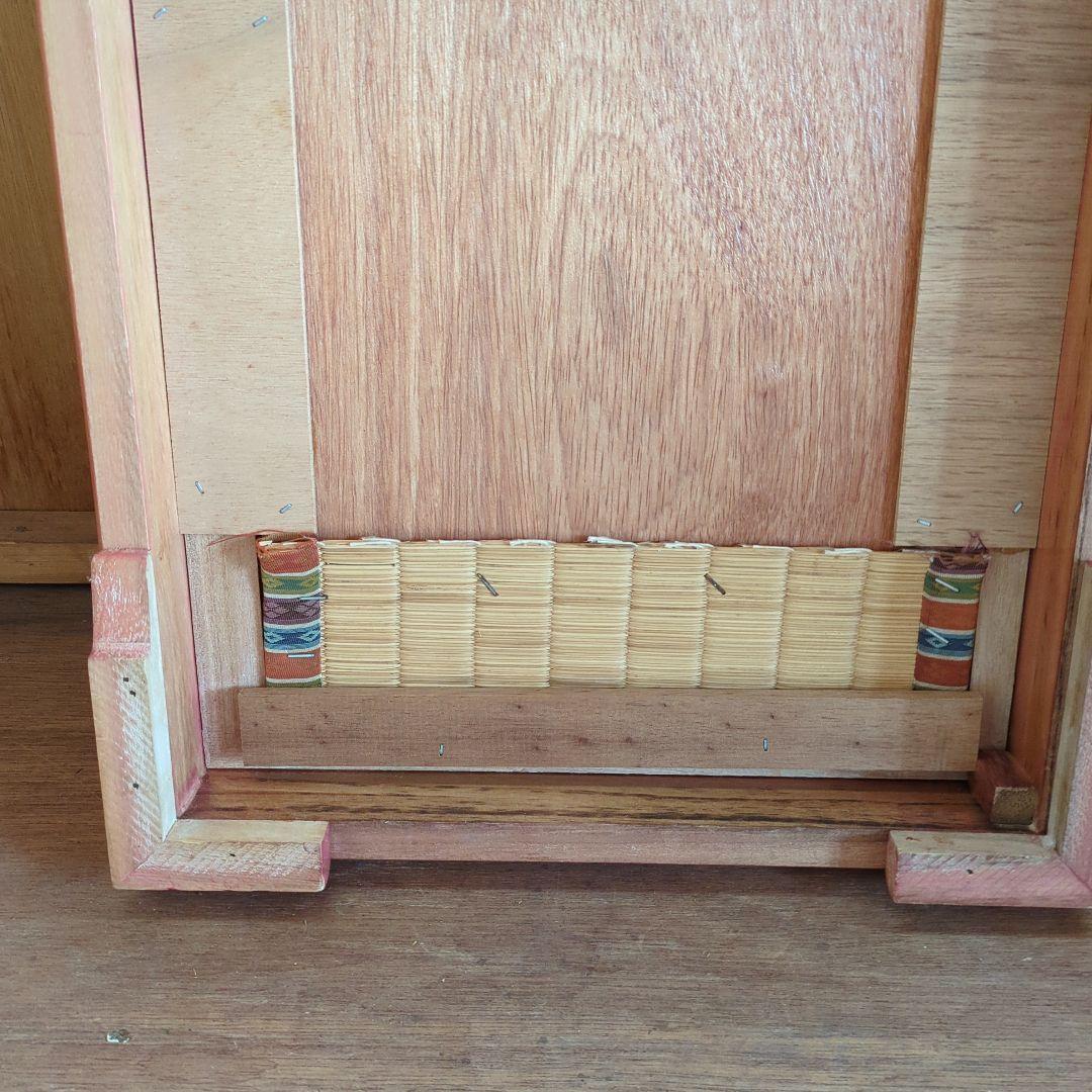 桜の花の木製ひな壇 折りたたみ式