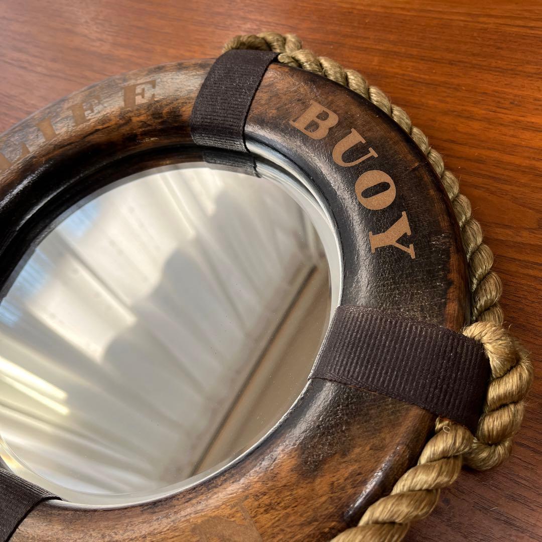 アンティーク調　壁掛け鏡