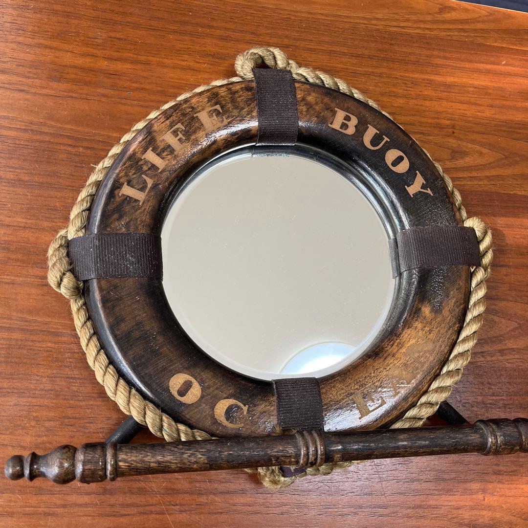 アンティーク調　壁掛け鏡