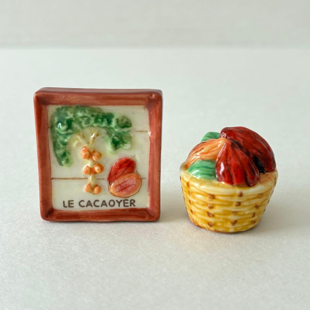 チョコレートにまつわるフェーヴシリーズ　　フランス雑貨　ミニチュア　陶器