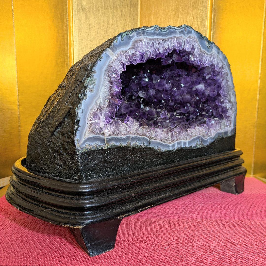 アメジストドーム 12.7㌔ 鑑賞石 観賞石 水石 盆石 鉱物 紫水晶 天然石