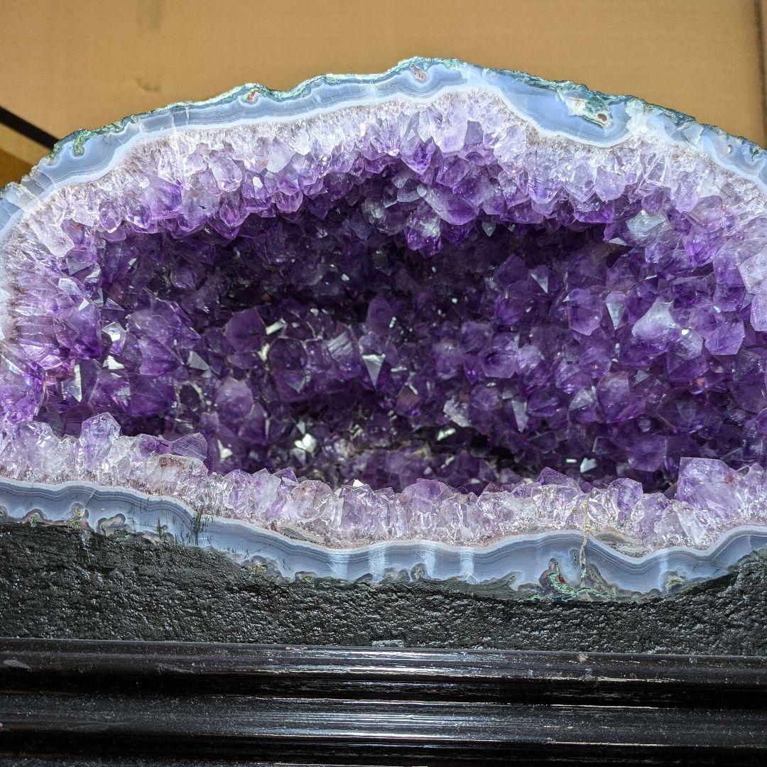 アメジストドーム 12.7㌔ 鑑賞石 観賞石 水石 盆石 鉱物 紫水晶 天然石