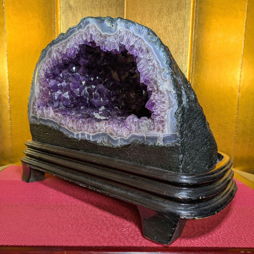 アメジストドーム 12.7㌔ 鑑賞石 観賞石 水石 盆石 鉱物 紫水晶 天然石