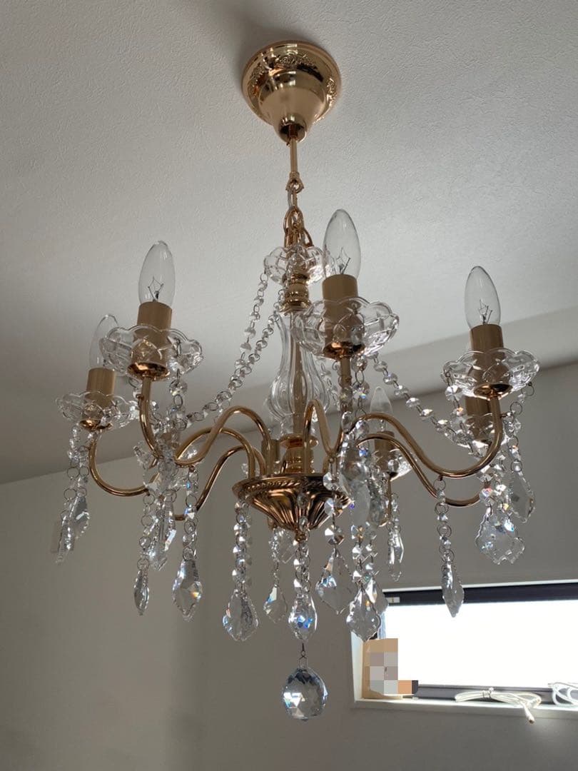 Francfranc アントイン シャンデリア 8灯 ゴールド