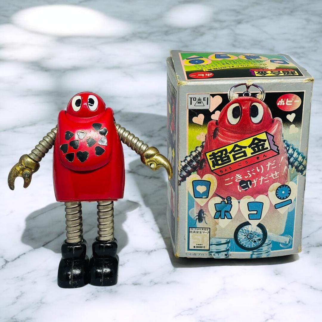 激希少】 がんばれロボコン 超合金 当時物 赤いボディのG級ロボット