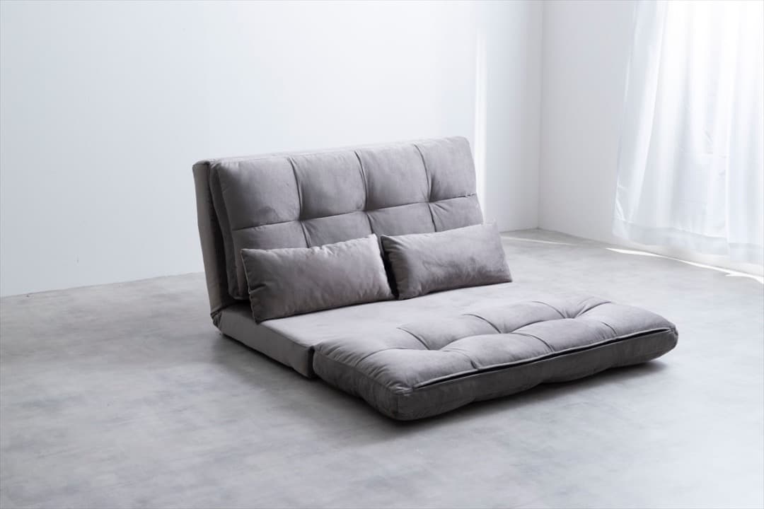 【送料無料】Lara リクライニングソファベッド 3way ふわふわ