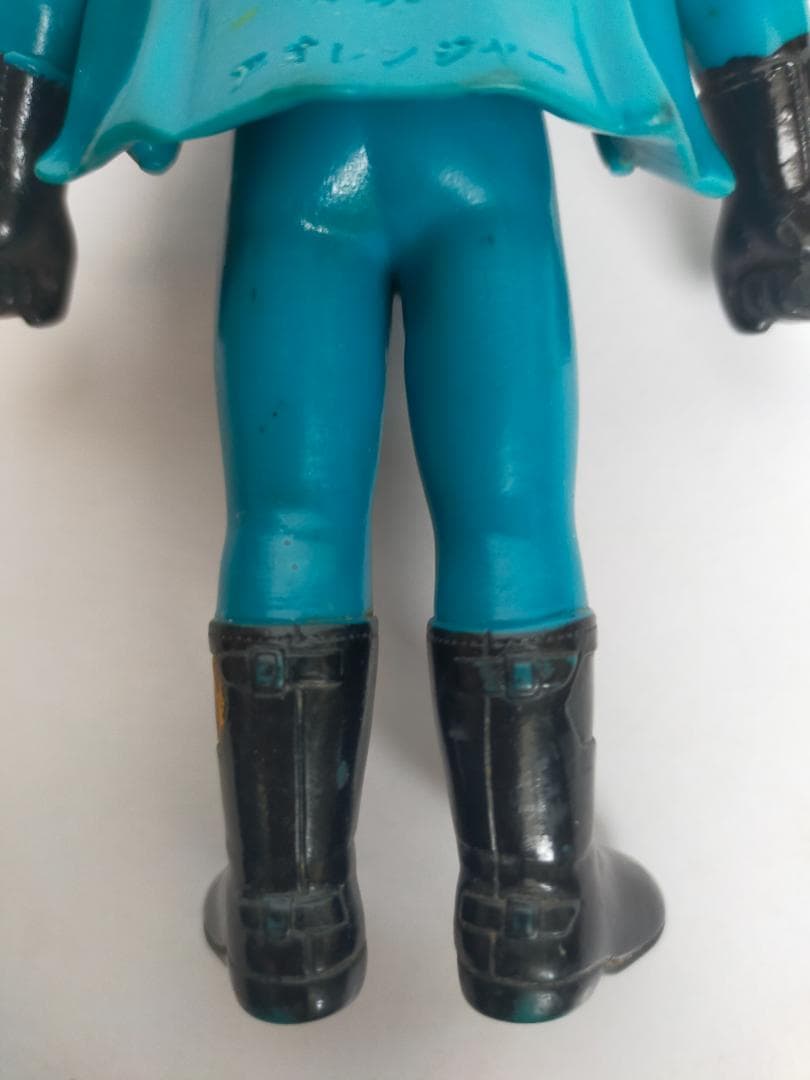 ポピー　アオレンジャー　１３ｃｍ　ソフビ　当時物　ゴレンジャー