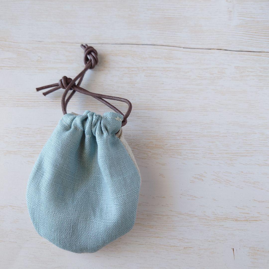 ちっちゃな巾着サシェ/詰替タイプ【白猫とよつ葉】