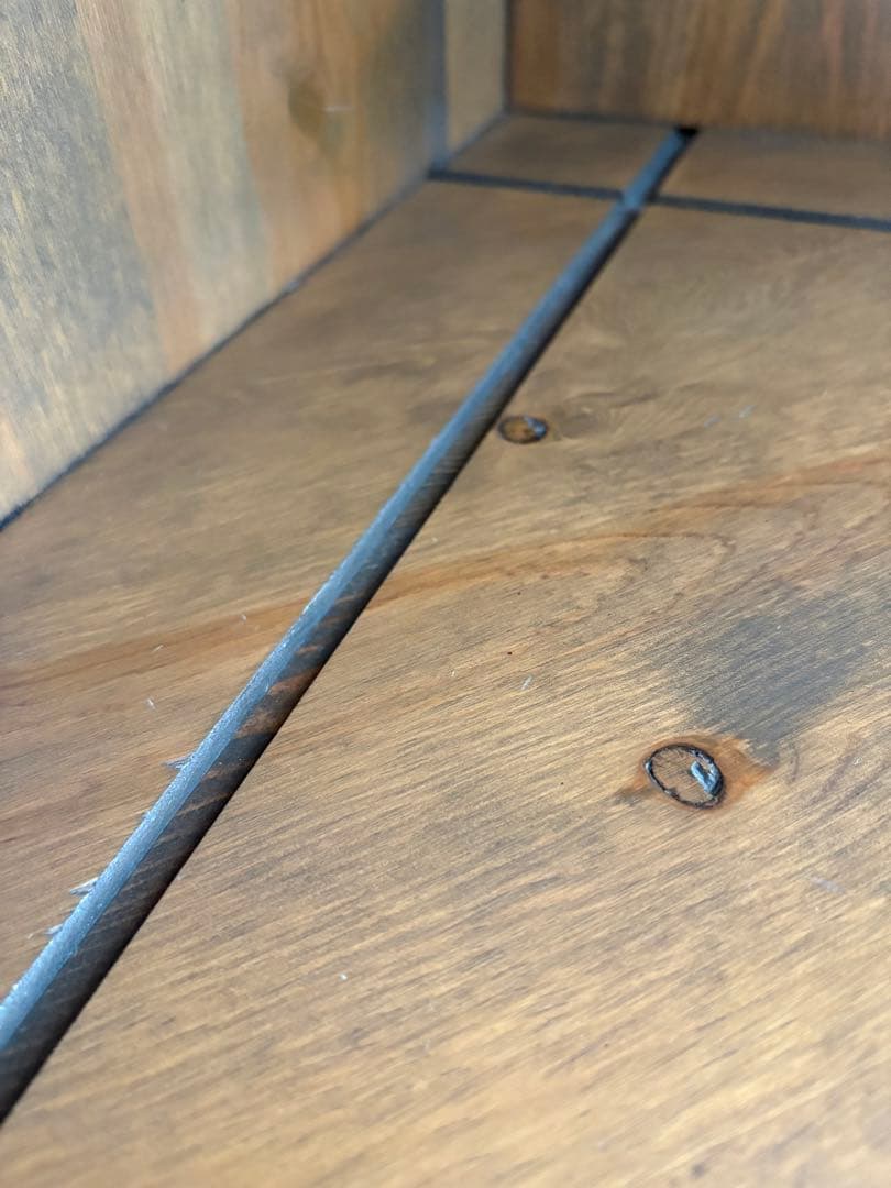 アンファン 廃盤 コーナーカップボード 本棚 食器棚 シェルフ カントリー家具