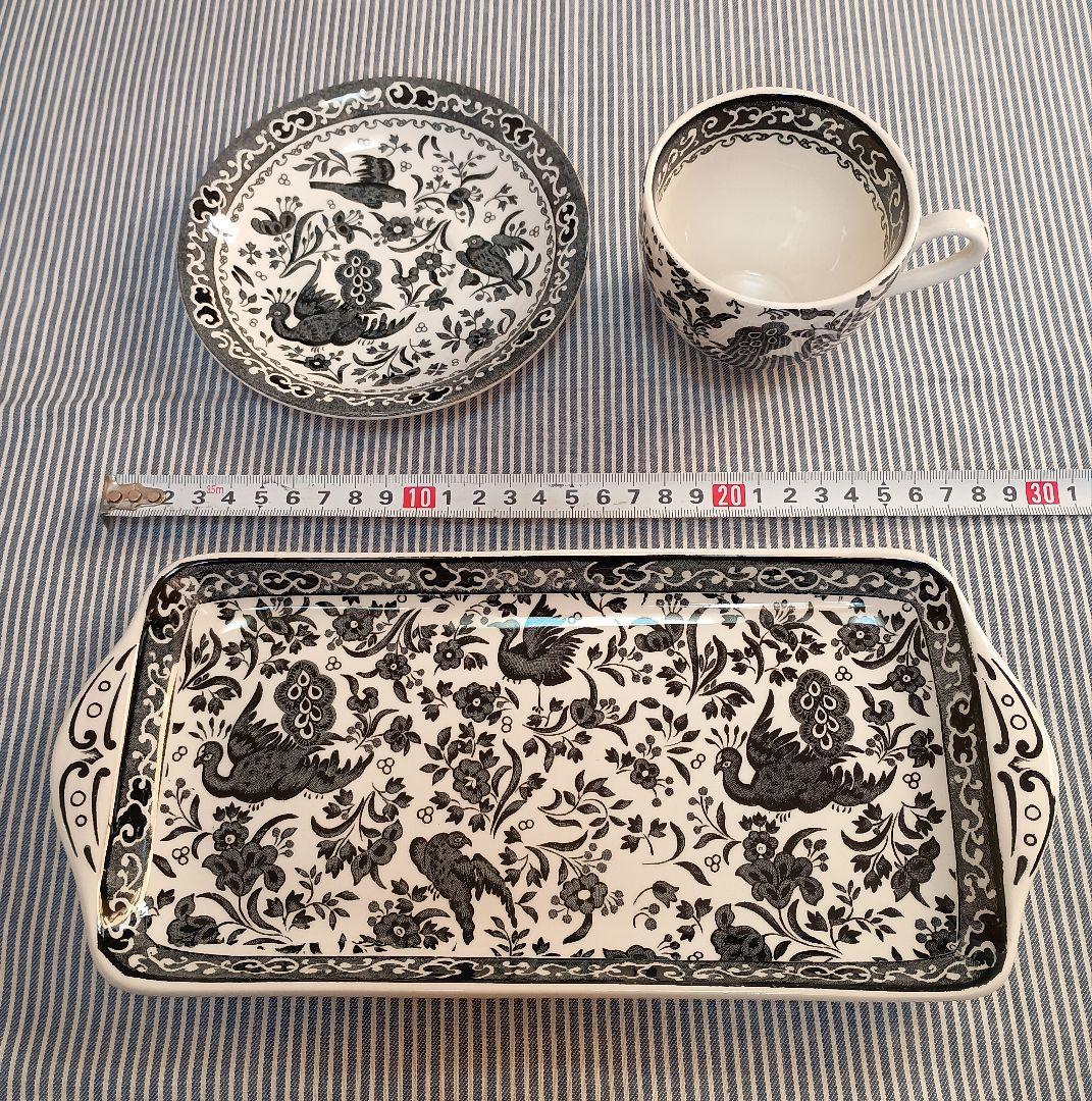 バーレイ ブラック リーガルピーコック カップ＆ソーサー+サンドイッチ